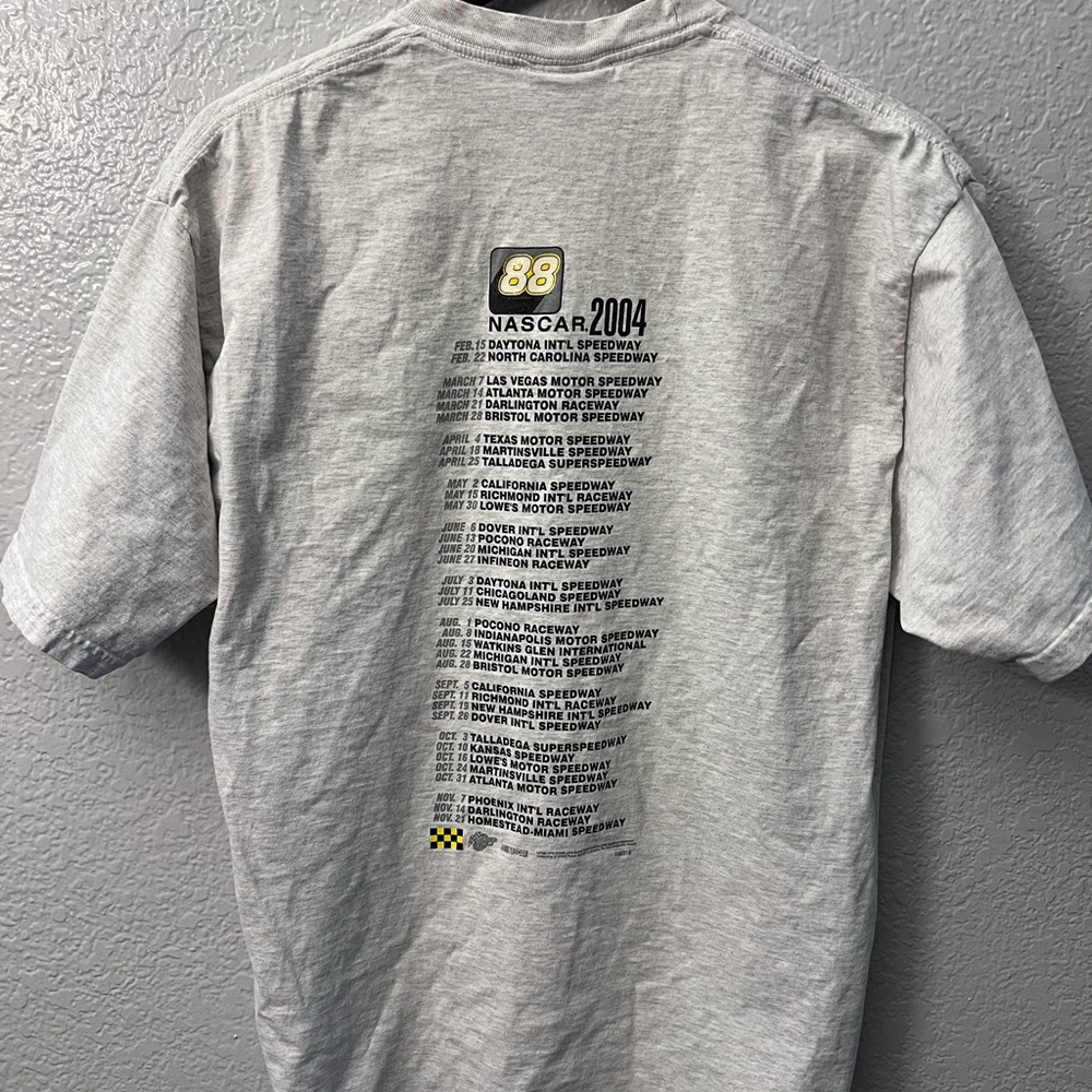 NASCAR Winners Circle Dale Jarrett 04’ Gray Short Sleeve Graphic Tee Size XL - Picture 2 of 3